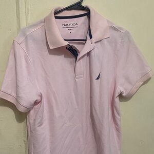 Nautica Men's Light Pink Polo Shirt